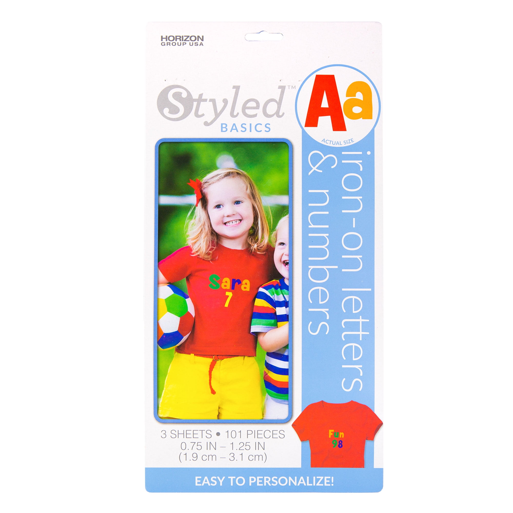 Create Out Loud Multi-color Letter, Numbers, Quotes and Phrases Iron-On ...