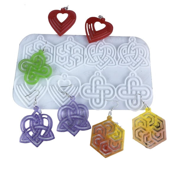 Create Personalize Earrings With Celticed Knot Craft From Long Time Use Silicone for Detailed Craft Projects