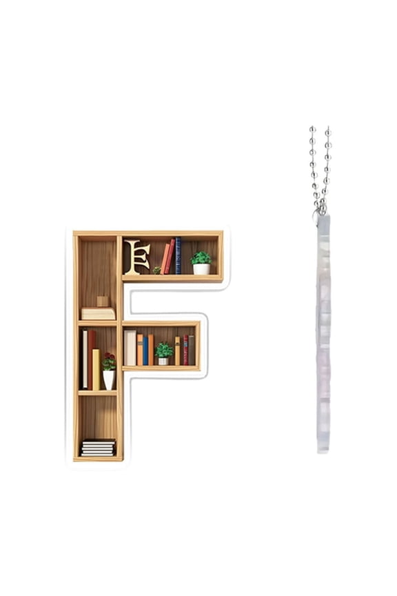 Create This Book Acrylic Keychain Pendant with 26 Letters for Keys, Bags, and Decoration, Perfect Gift for Book Lovers