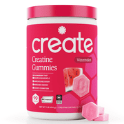 Create Creatine Monohydrate Gummies, Energy & Strength, Watermelon, 90 Count