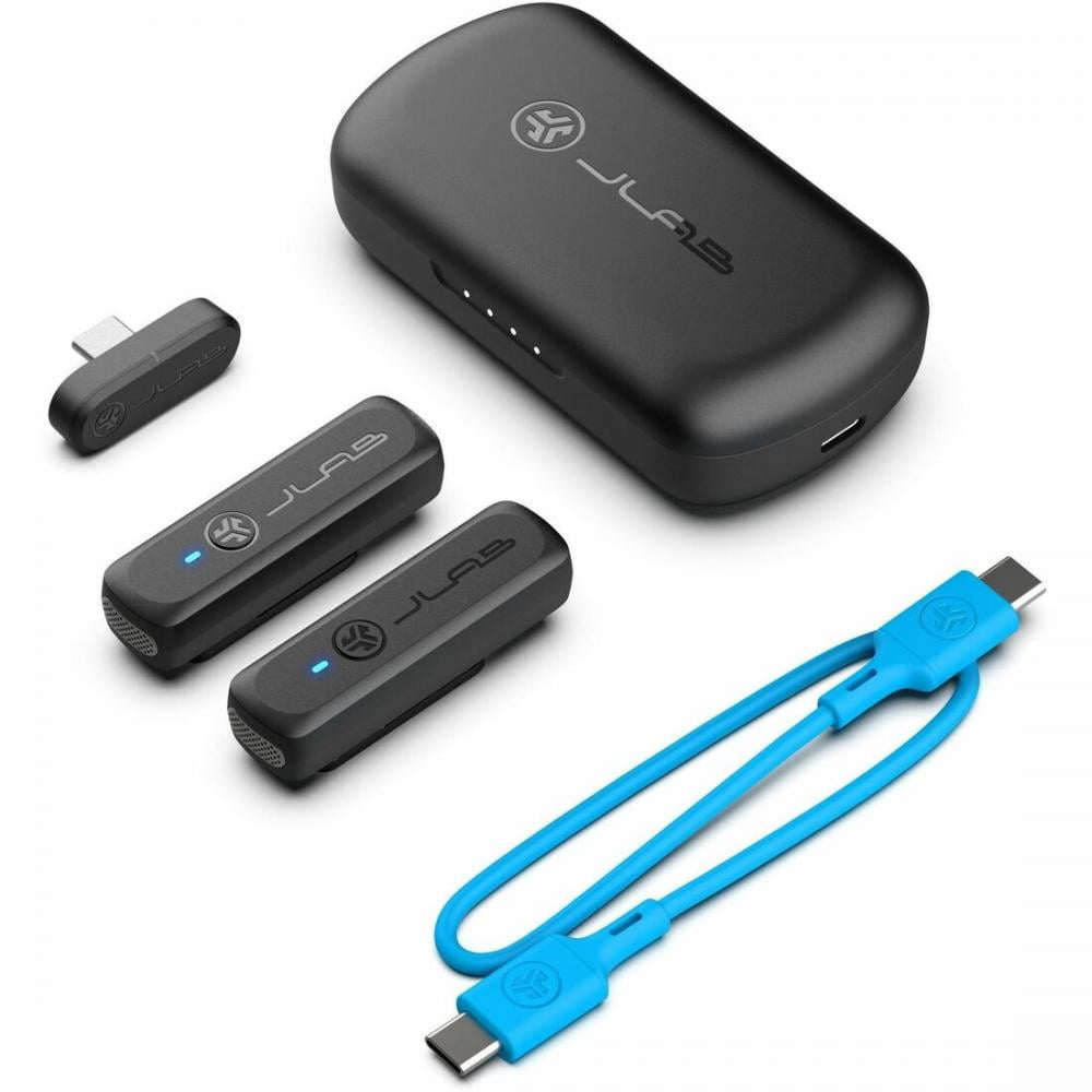 JLab Create - Microphone system - 3.5 mm jack, USB - black