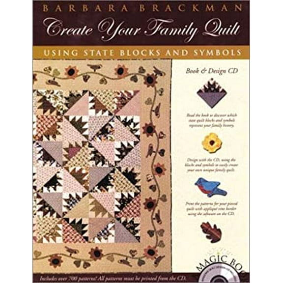 Pre-Owned Create Your Family Quilt: Using State Blocks and Symbols [With CDROM] (Paperback) 1893824101 9781893824102
