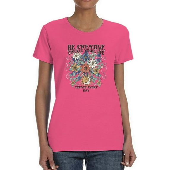 Create Your Life Shaped T-Shirt Women -Image by Shutterstock, Female Medium