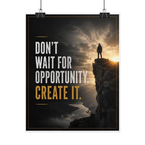 Create Your Opportunity Wall Art Print, Unframed Paper Poster 8x10in
