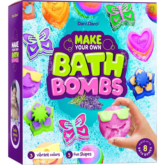 Create Your Own Bath Bombs - DIY Bath Bomb Making Kit - Great Science Kit Gift for Kids Boys and Girls - Make 10 Bath Fizzies