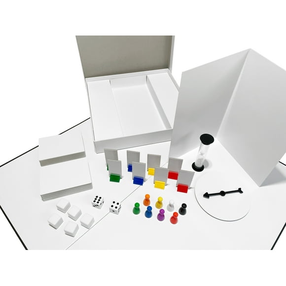 Create Your Own Board Game (Blank Game Board, Box & Accessories) Deluxe Pack
