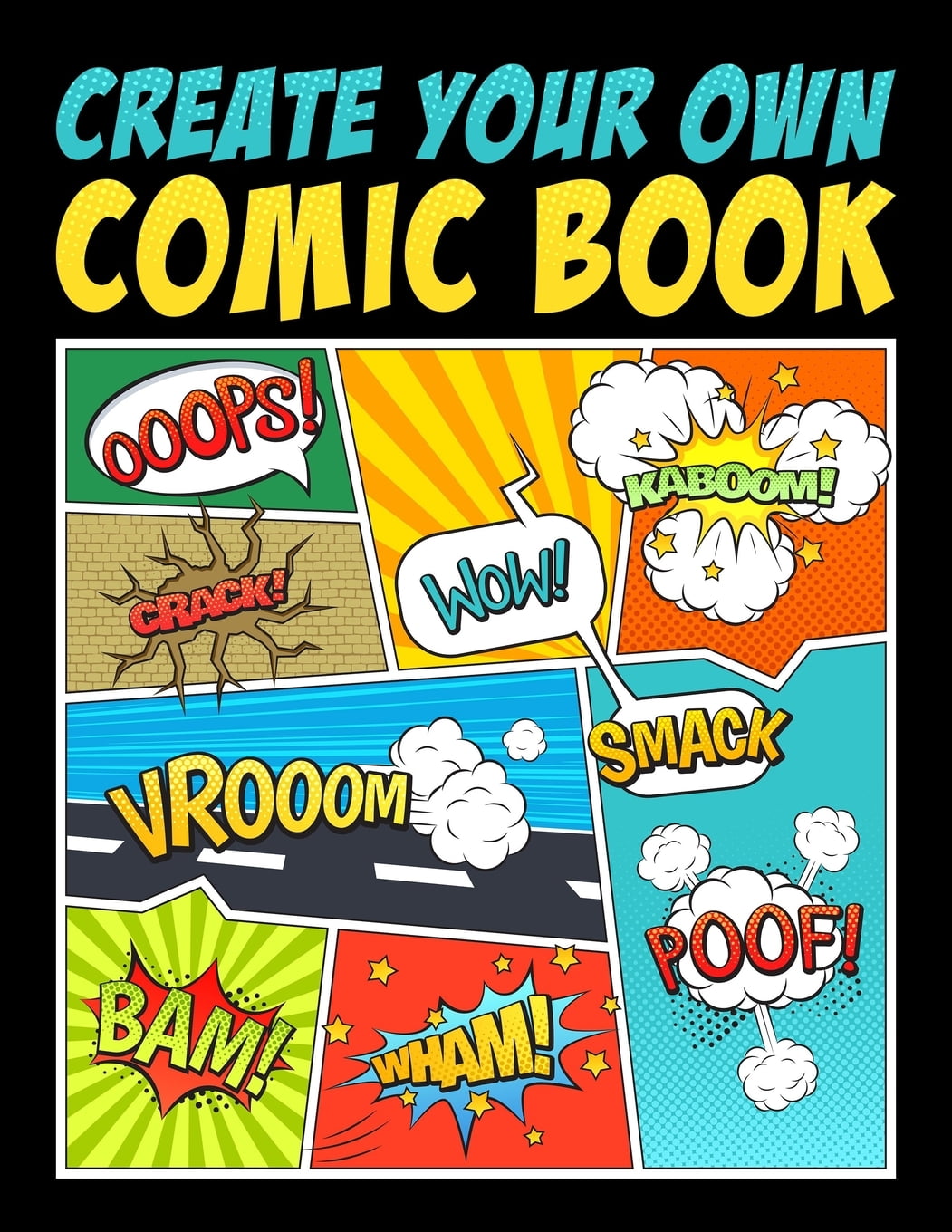 Comic Book Sheets: A Blank Comic Book For Girls | Plane Kids Activities |  Birthday Party Supplies