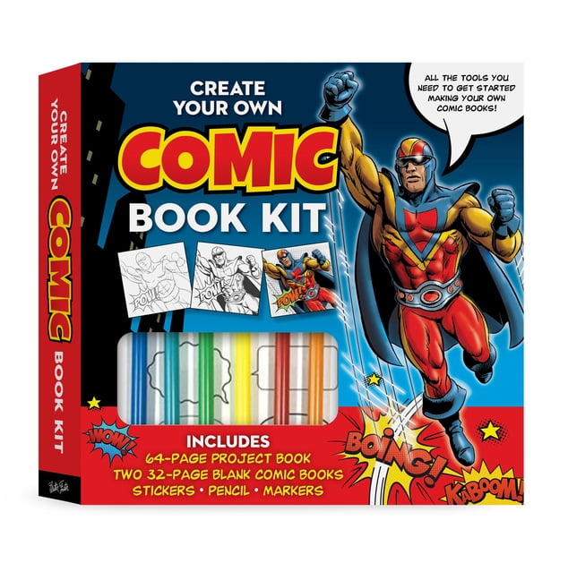 Create Your Own Comic Book Kit By Walter Foster Guide and Tools Great Value!
