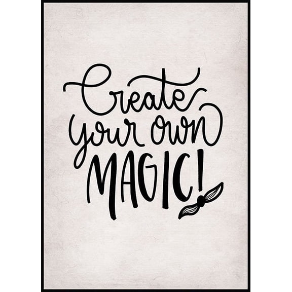 Create Your Own Magic Poster Wall Art, Modern Wall Decor For Living Room Bedroom, 8x12 UNFRAMED