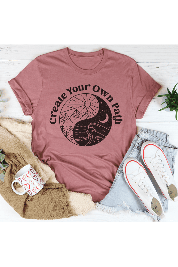 Create Your Own Path Tee Peachy Sunday T-Shirt