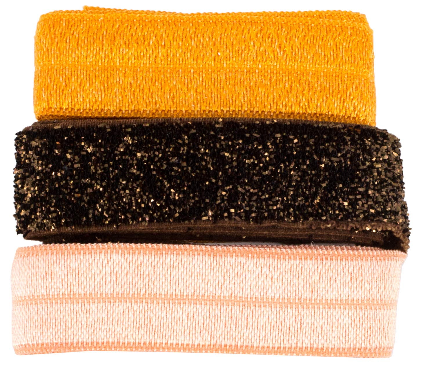 Create a DIY fold brown and orange Earth Tones Wide Band Ribbon Set of