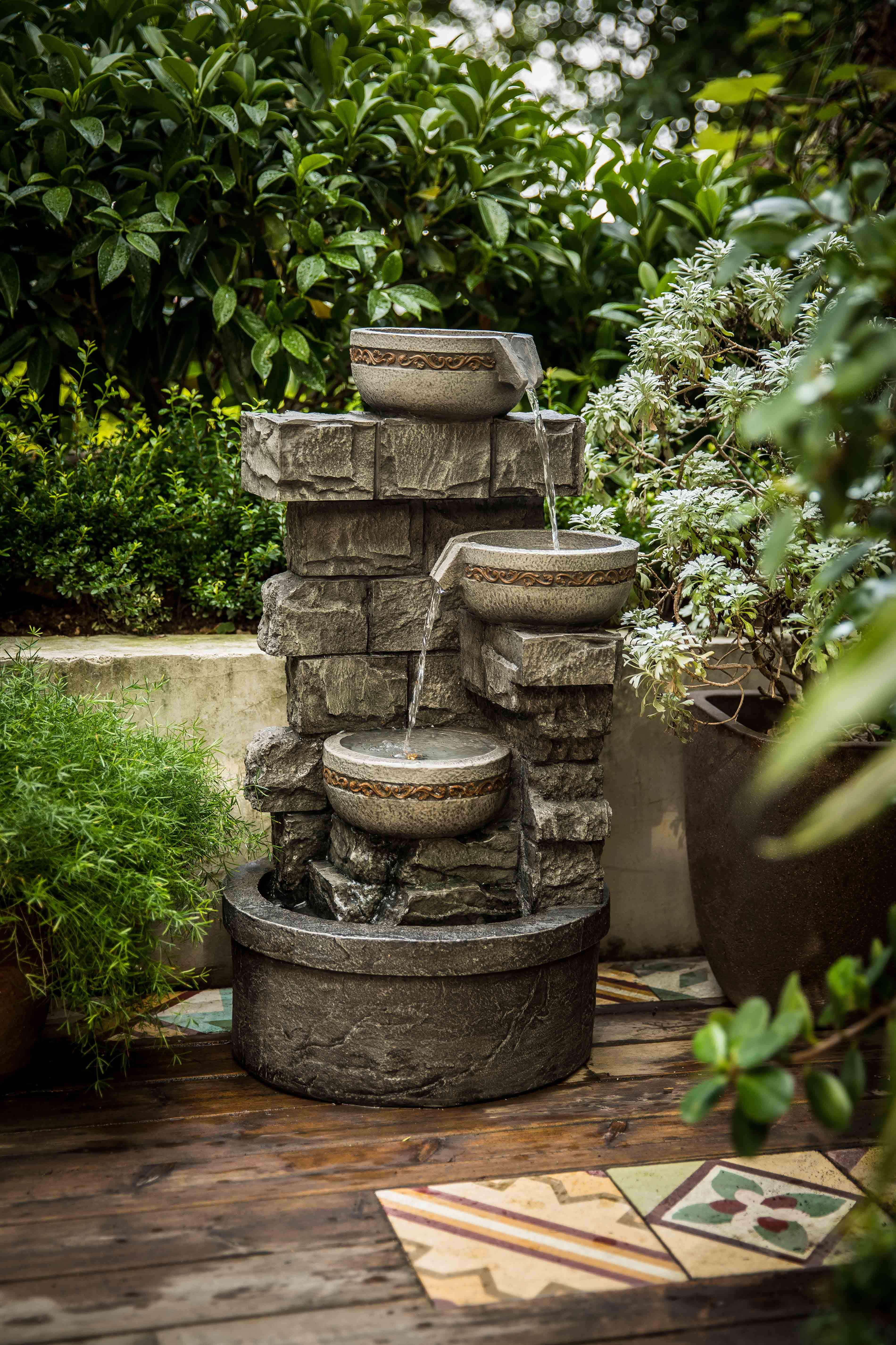 Create a Serene Outdoor Oasis with Our Beautiful Garden Fountains Outdoor - Relax to Soothing Sounds of an Outdoor Water Fountain