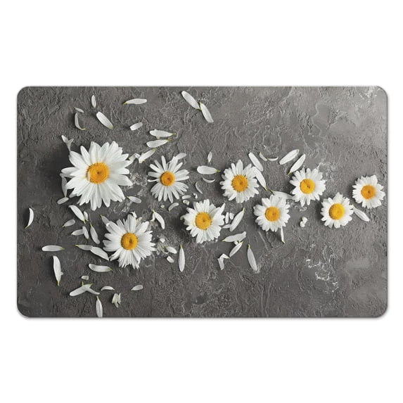 Create a Spa Oasis Luxurious 20x32 Medallion Floral Pattern Bath Mat, Quick Drying & Absorbent