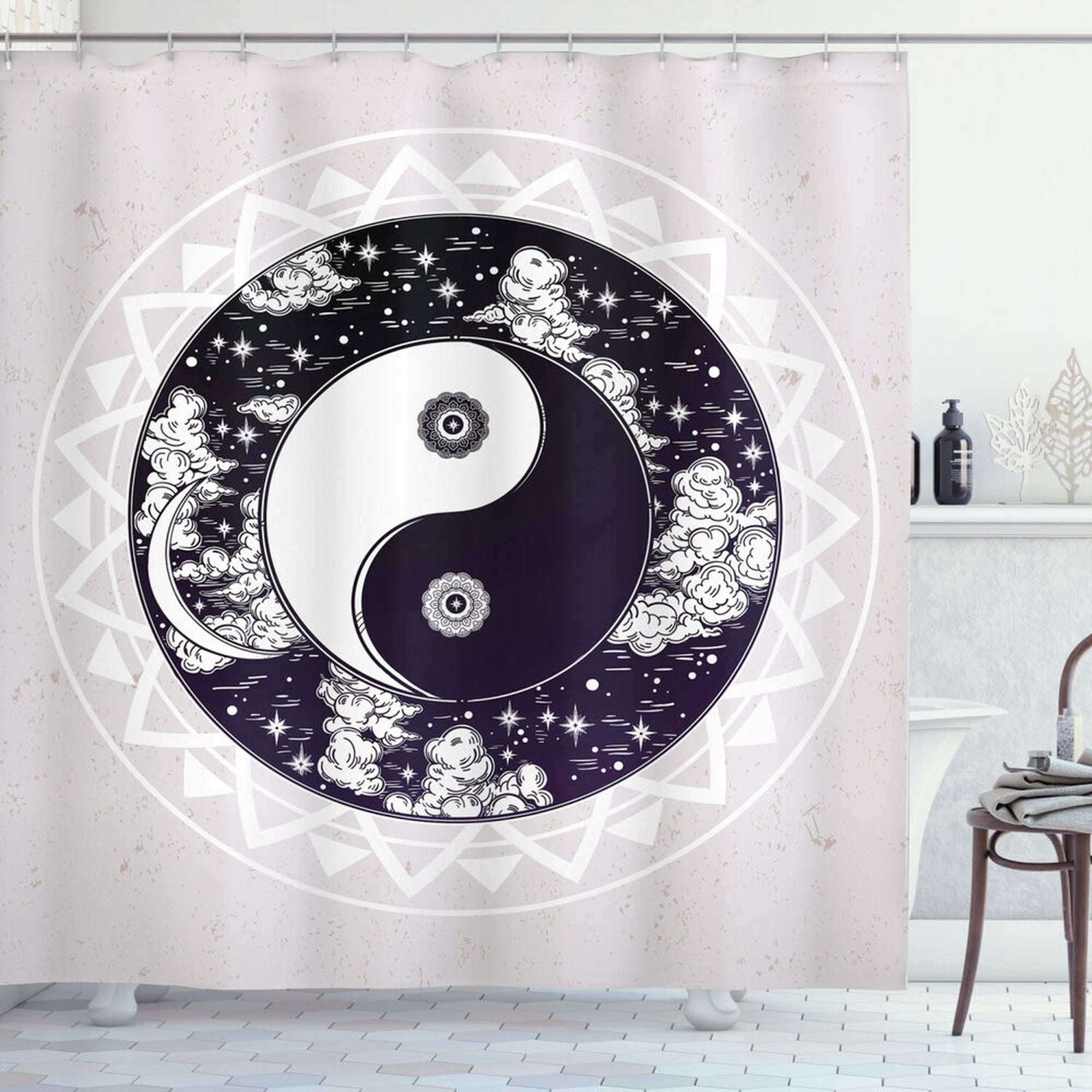 Create a Tranquil Oasis with Zen Yin Yang Shower Curtain Elevate Your