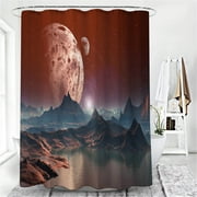 Create a Tranquil Underwater Escape with the 3D Sea World Shower Curtain - Waterproof Design with Hooks for Easy Installation
