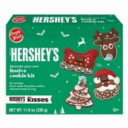 Create a Treat Hershey's Festive Cookie Kit, 8 Count, 11.9 Oz, Peanut-Free (Baked, Decorating Kit)