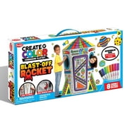 Create and Color Cardboard Blast-Off Rocket Playset