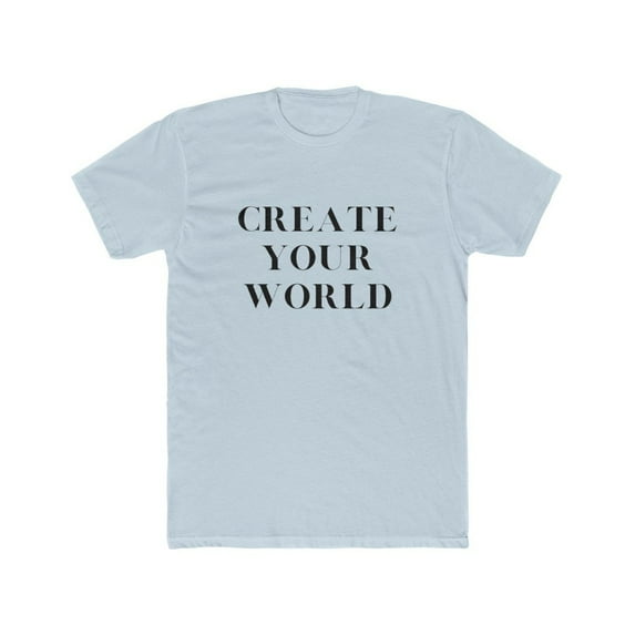 Create your World - Men's Cotton Crew Tee