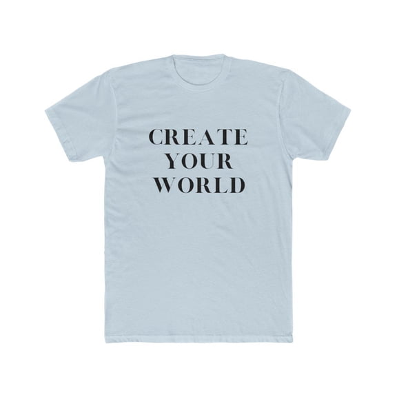 Create your World - Men's Cotton Crew Tee