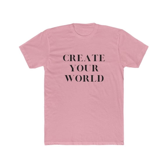 Create your World - Men's Cotton Crew Tee