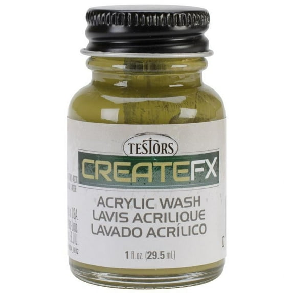 CreateFX Acrylic Wash 1oz-Pine, Pk 3, Testors