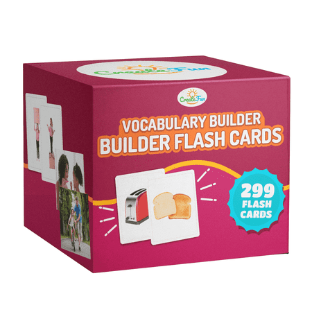 CreateFunUSA Vocabulary Builder Flash Cards, 299 Count