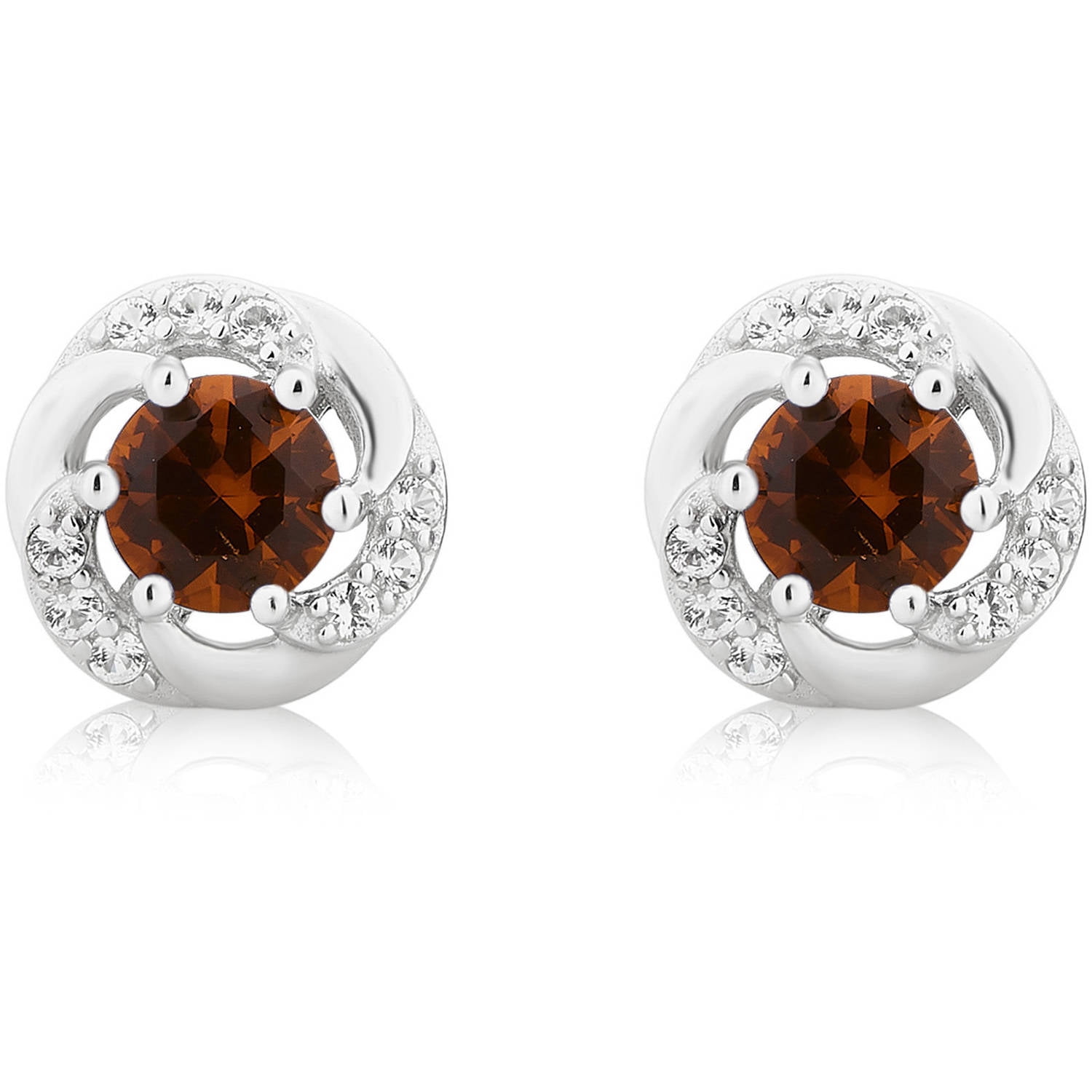 Created Citrine And White Sapphire Gemst