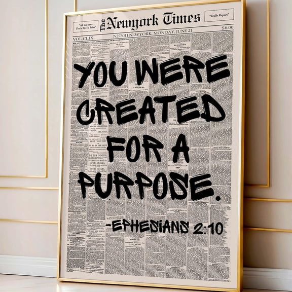 Created For Purpose Scripture Wall Art Home Decor