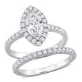 thumbnail image 1 of Created Forever Women's 1 1/3 CT Lab Created Diamond 14K White Gold Bridal Ring Set (G-H, VS1-VS2), 1 of 9