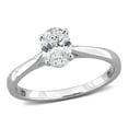 thumbnail image 1 of Created Forever Women's 1/2ct TW Lab-Grown Diamond Sterling Silver Solitaire Engagement Ring, 1 of 5