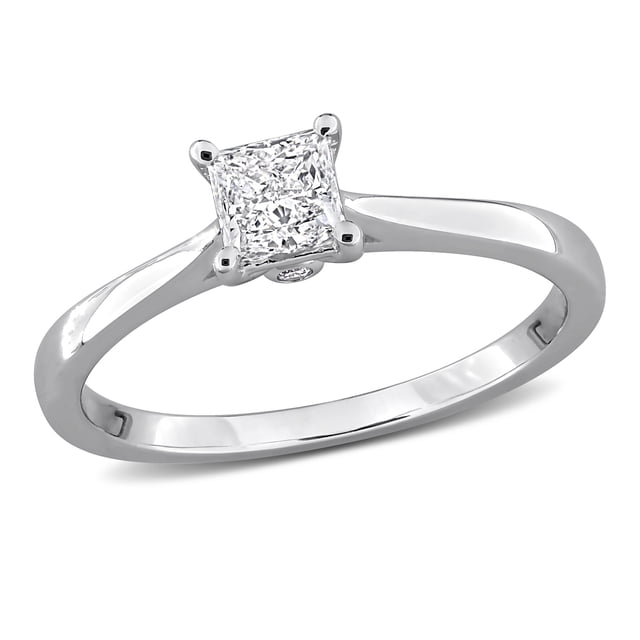 Created Forever Women's 1/2 CT TW Lab-Grown Diamond Sterling Silver ...