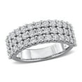 thumbnail image 1 of Created Forever Women's 1 3/4ct TW Lab Grown Diamond Sterling Silver Triple Row Ring, 1 of 10