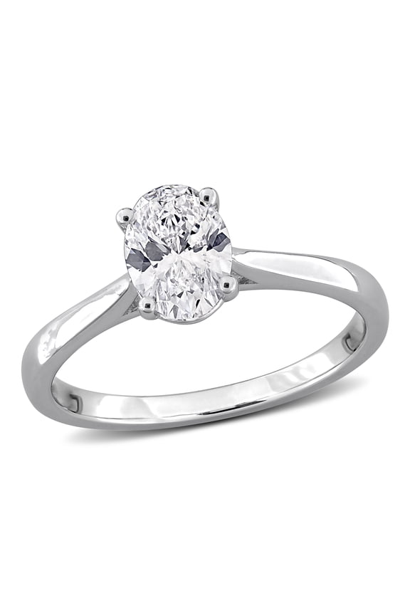 Women's 1ct TW Lab-Grown Diamond Sterling Silver Solitaire Engagement Ring