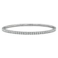 thumbnail image 1 of Created Forever Women's 2 5/8ct TW Lab Grown Diamond 14k White Gold Tennis Bangle, 1 of 7