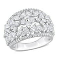 thumbnail image 1 of Created Forever Women's 3 3/8 CT Lab Created Diamond 14K White Gold Wide Band Ring (G-H, VS1-VS2), 1 of 11