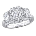 thumbnail image 1 of Created Forever Women's 3 CT Lab Created Diamond 14K White Gold 3-Stone Ring (G-H, VS1-VS2), 1 of 9