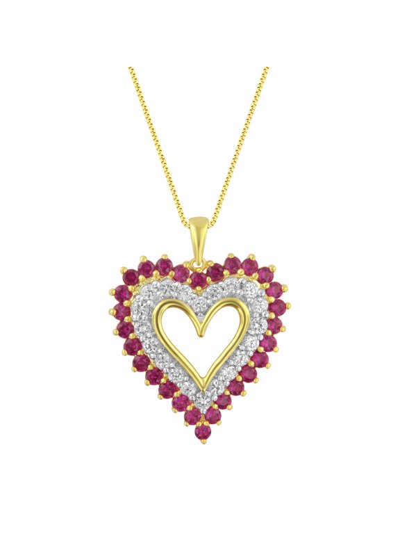 Created Ruby And White Sapphire 14k Yell