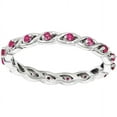 thumbnail image 1 of Created Ruby Sterling Silver Ring, 1 of 6