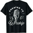 thumbnail image 1 of Created To Worship Gift Design For Christian God Fans T-Shirt Black Small, 1 of 4
