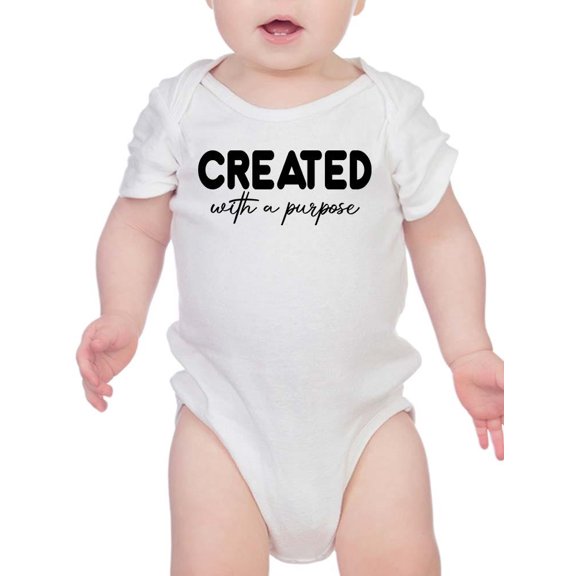 Created With A Purpose Bodysuit Infant -Smartprints Designs, Newborn