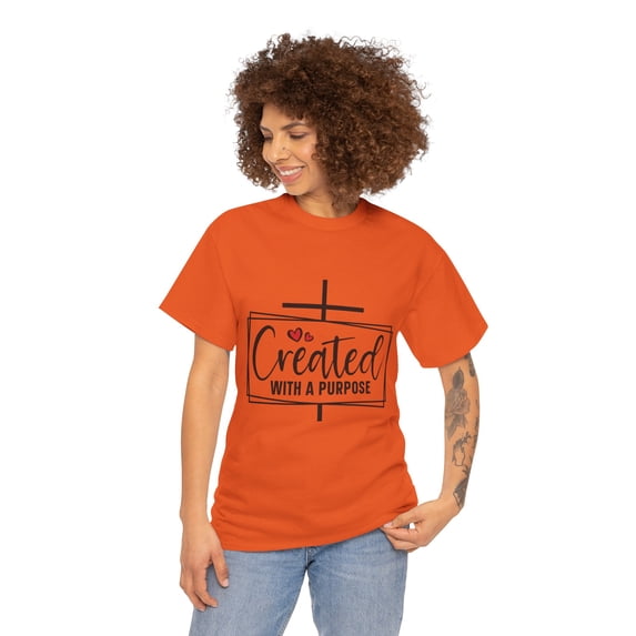 Created With A Purpose Unisex Heavy Cotton Tee