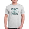 thumbnail image 1 of Created With Purpose T-Shirt Men -Smartprints Designs, Male x-Large, 1 of 4