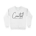 thumbnail image 1 of Created With a Purpose Sweatshirt, Inspirational Quote Pullover, Motivational Unisex Sweater, Casual Chic Comfy Top, 1 of 11