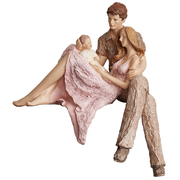Created by Love Shelf Sitter Sculpture Light Pink Light Pink