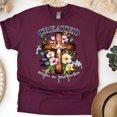 thumbnail image 1 of Created with a Purpose Cross Floral Christian Graphic T-Shirt for Women, Maroon, Size M, 1 of 6