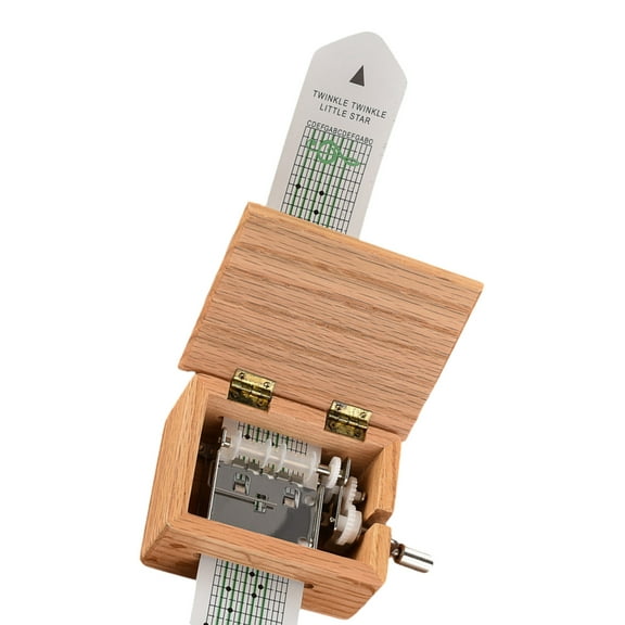Creates Your Own Music with 15 Note Hand Crank Music Box Includes Paper Tape Strips for Creates Unique Melodies