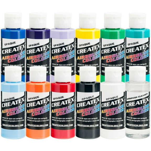 Createx 11 COLOR OPAQUE SET Airbrush Paint Colors
