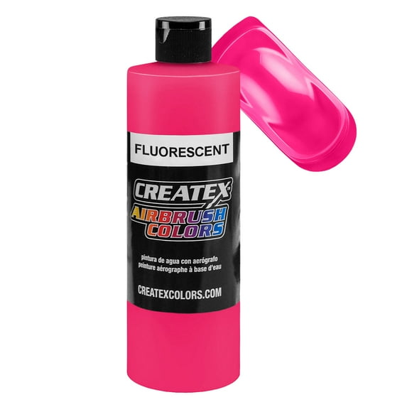 Createx 5400 Fluorescent Magenta Airbrush Artist Colors 2.0 oz Bottle - Gallon Size Neon Vibrant Paint Options