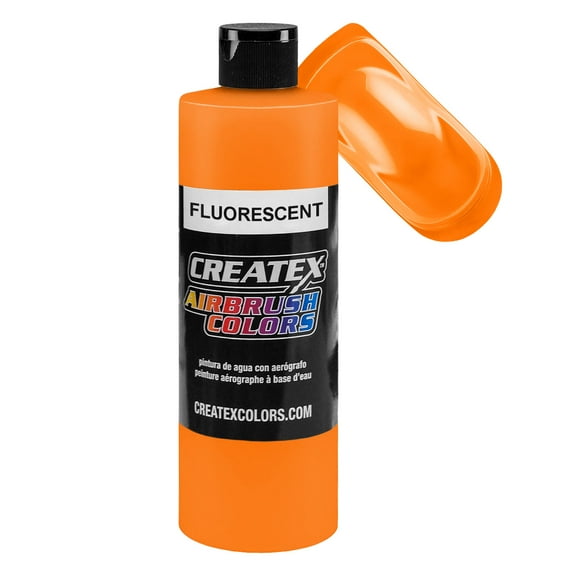 Createx 5400 Fluorescent Sunburst Airbrush Artist Colors 2.0 oz Bottle - Gallon Size Neon Vibrant Paint Options
