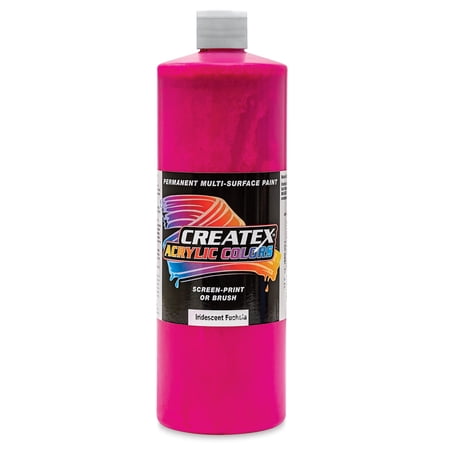 Createx Acrylics - Iridescent Fuchia, Quart